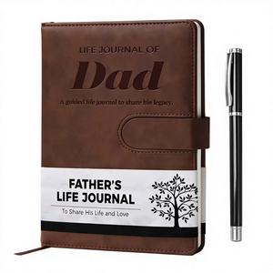 Diario de Cuero Life Story - Diario Guiado para Compartir Su Vida, el Mejor Regalo para el Día de San Valentín, Cumpleaños o Día del Padre para la Familia - Product Image 1