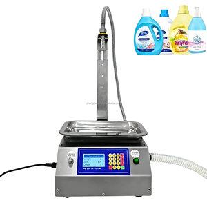 Machine de remplissage semi-automatique pour lessive, lait, huile de cuisson, petite machine de remplissage pour petites entreprises - Product Image 1