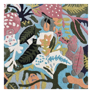 Alfombra de lana floral abstracta de lujo elegante, alfombra lavable de alta calidad de tamaño personalizado para uso en el hogar, la Oficina y la sala de estar - Product Image 3