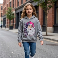 Nouveauté 2026 – Écussons thermocollants et autocollants personnalisés en chenille et sequins, motif Père Noël bébé, grand format, pour vêtements – Vente en gros