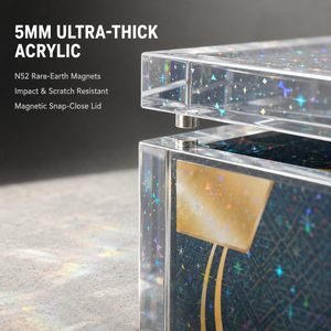 Bloques de Confeti con Estrellas Holográficas, Protector Magnético Acrílico con Protección UV para Caja de Cartas Coleccionables Sellada - Product Image 3