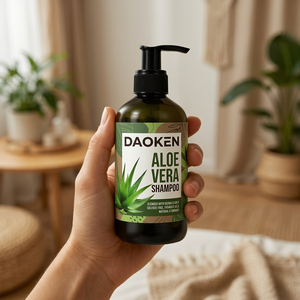 Champú Vegano Orgánico de Aloe Vera OEM 200ml, Limpieza Profunda, Control de <span class=keywords><strong>Caída</strong></span> <span class=keywords><strong>del</strong></span> <span class=keywords><strong>Cabello</strong></span>, Fortalece el <span class=keywords><strong>Cabello</strong></span>, Elimina <span class=keywords><strong>la</strong></span> Caspa, Calma el Cuero Cabelludo - Product Image 1