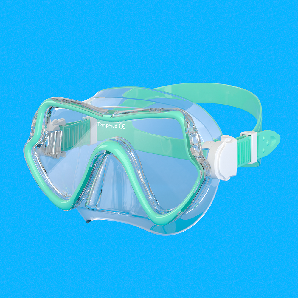transparent + turquoise