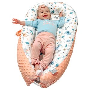 Baby <b>Nest</b> Portable Travel Crib 55x90cm Cotton Cartoon Pattern Foldable Baby Bedding Inner <b>Bed</b> For Infants - Product Image 1