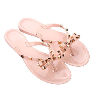 Zapatillas de gelatina de PVC <span class=keywords><strong>transparente</strong></span> para mujer personalizadas, sandalias para mujer, alpargatas, sandalias para mujer 2022 - Product Image 6