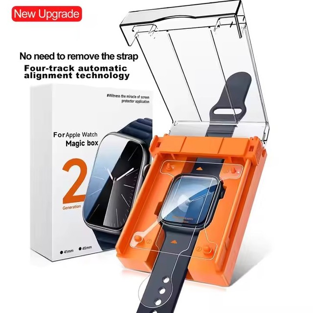 2024 Screen Protector for Apple Watch 45mm Series 10 9 8 7 Easy Auto Install Cabin 3D Full Coverage Waterproof Film for IWatch