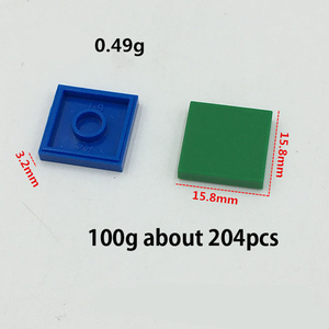 3068 yapı taşı küçük parçacık tuğla aksesuarları 2x2 kiremit tuğla çocuk oyuncakları - Product Image 4