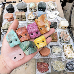 Figurine de hérisson en cristal de quartz naturel, pierre semi-précieuse sculptée et gravée, écologique, pour la décoration de la maison et des fêtes, vente en gros - Product Image 3