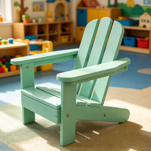Silla Adirondack Pequeña de Madera de Abeto para Niños, Asiento de Patio para Niños Pequeños, Madera de Abeto Natural, Duradera y Ecológica - Product Image 2