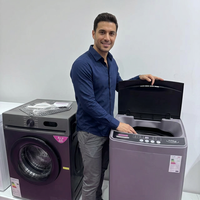 Lave-linge séchant électrique tout-en-un AFRAIC STAR 10KG à haute efficacité, boîtier en plastique, pour usage domestique, commercial et hôtelier