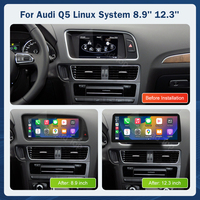 Road Top 12,3 pulgadas coche reproductor Multimedia navegación GPS Android Auto inalámbrico CarPlay Linux pantalla táctil para Audi Q5 2009-2017
