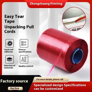 4mm Fácil Rasgo PET Adesivo Faixa Única Face Acrílico Hot Melt Expresso Envelope Embalagem Pontos de venda Paper & Film - Product Image 6