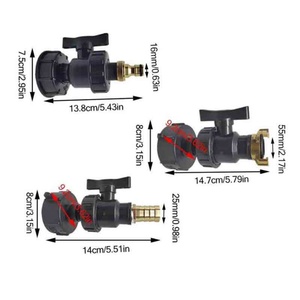 ข้อต่อเกลียวก๊อกน้ำสำหรับถัง IBC รุ่น S60X6 สำหรับเชื่อมต่อถัง IBC ข้อต่อท่อระบายน้ำ ข้อต่อสายยางรดน้ำ วาล์วสวน ข้อต่อก๊อกน้ำ - Product Image 2