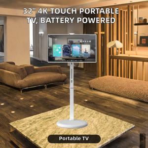 Téléviseur LCD portable à écran tactile intelligent de 27 pouces et 32 pouces, batterie rechargeable, écran LCD sans fil, entrée HDMI avec Android 13 (8+128 Go) - Product Image 2
