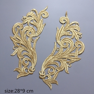 وصل حديثًا بقع تطريز ذهبية لتزين أزواج ملابس لأداء المسرح - Product Image 1