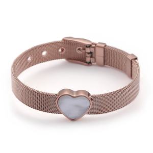 Pulsera de Cadena Simple con Forma de Corazón para Mujer, Accesorios de Moda, Joyería Decorativa Personalizada, Pulsera de Oro - Product Image 5