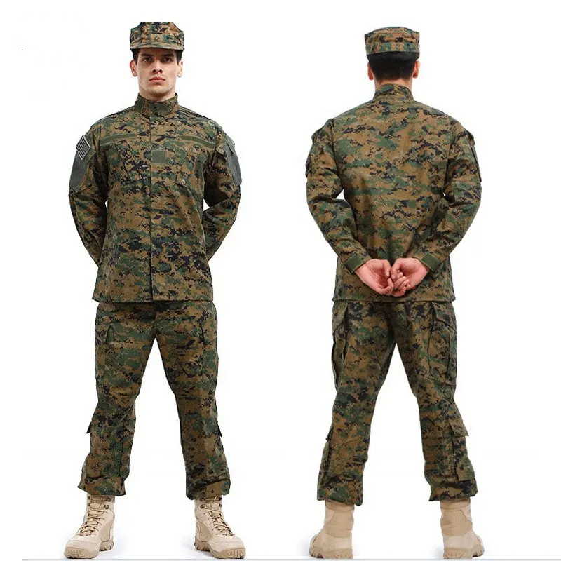 ACU Uniform Camouflage Unisex Outdoor Jacket Pants Men'S Uniform Tactical Jacket And Pants Camouflage Tactical Suit