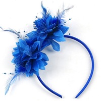 Serre-tête en plumes de poulet et perles pour carnaval, mariage, danse, fête, réunion, scène, accessoires de cheveux, fleur en plumes