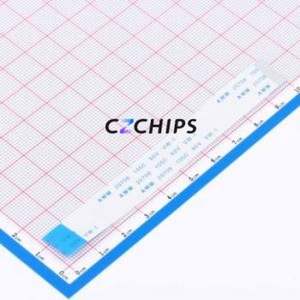 FFC0.5B-22P-100-4-8 FFC Cable (Flexible Flat Cable) P=0.5mm Connector 22P 0.5mm Reverse 10cm - Product Image 1