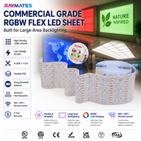 Feuille LED Flexible Premium 4-en-1 RGBW DC24V Dimmable pour Décoration de Comptoirs en Onyx Artificiel, Marbre, Bars et Clubs