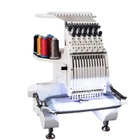 Machine à broder à tête unique, automatique, pour casquettes, t-shirts, vêtements, usage commercial, machine à broder informatique, ventes de fête