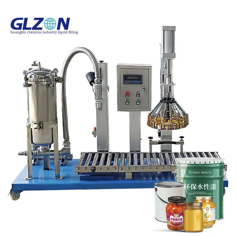 Máquina automática de dosificación y llenado para llenar plastificante de 30L/ácido fuerte/petróleo