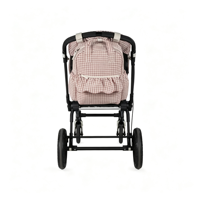 Sacs à langer et sacs d'accessoires pour poussette multi-usages à grande capacité, à carreaux personnalisés, pour femmes, sacs à dos pour mamans, imperméables