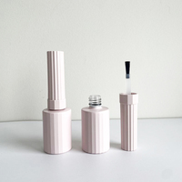 Flacons carrés en verre personnalisés pour vernis à ongles 10ml 12ml 15ml avec bouchon pinceau, contenants cosmétiques, emballage sérigraphié