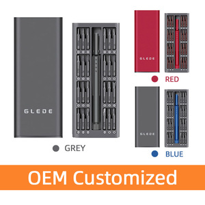 <span class=keywords><strong>GLEDE</strong></span> 24 en 1 Jeu de mini tournevis OEM ODM Poignée en alliage d'aluminium Outils magnétiques en plastique pour le bricolage Montre Caméra Réparation de téléphone portable - Product Image 5