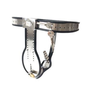 Bragas sexys, cinturón de castidad masculino con jaula para pene, bloqueo de castidad de acero inoxidable, dispositivo CBT, productos de metal de bondage BDSM para adultos - Product Image 3