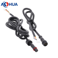 AHUA M12 LED Lighting connecteur de câble moulé étanche à 2 broches