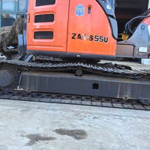 Geweldige Conditie Hitachi Zx55 5.5ton Gebruikte Mini Graafmachine Originele Japan Zero Tail Swing Ultra Compacte Isuzu Motor In Voorraad - Product Image 3