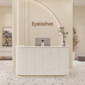 Mới Tốt Nhất Bán Tùy Chỉnh Bàn Tiếp Tân Beauty Salon Truy Cập Nhỏ Bàn Tiếp Tân Nail Salon Thông Tư Bàn Tiếp Tân - Product Image 2