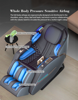 Vente directe usine – Fauteuil de massage corporel complet à prix abordable pour la relaxation et les soins de santé, avec rouleau de massage des pieds Shiatsu et dispositif de pression pour la beauté