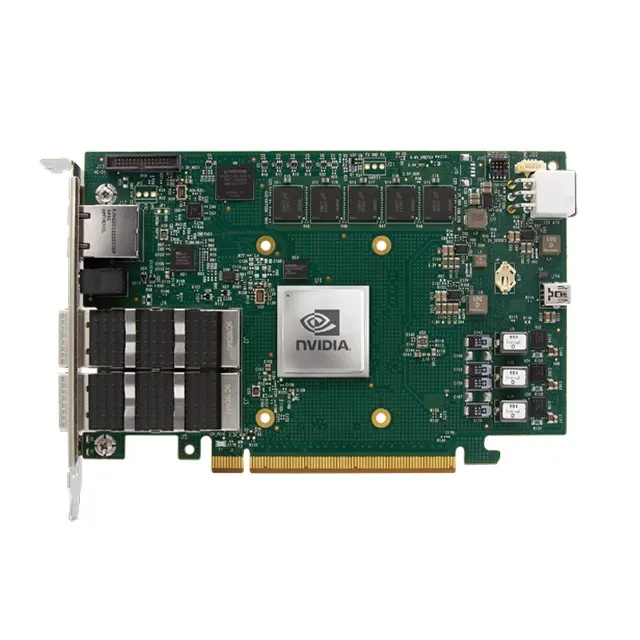 Оригинальный Nvidia MBF2H516A-EEEOT DPU сетевой карты с двойным интерфейсом PCIe Gen 4,0x16 IB-Ethernet Bluefield-2