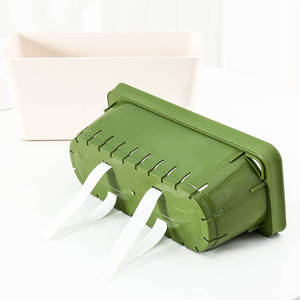 Pots à fleurs rectangulaires en plastique <span class=keywords><strong>BRICE</strong></span>, système d'auto-arrosage, coton absorbant d'intérieur, auto-arrosage des plantes, pot à arrosage automatique, pot paresseux - Product Image 4