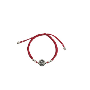 Yinruitai 925 Sterling Silver Pony <b>Red</b> Rope <b>Bracelet</b> Korean Style Zodiac Charm Unisex Gift Fashion String <b>Bracelet</b> - Product Image 5