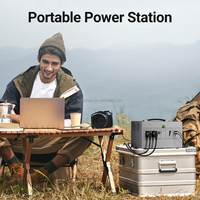 Centrale électrique portable avec batterie LiFePo4 intégrée 960WH Fonction de télécommande MPPT et ports de sortie DC AC