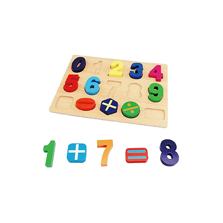 Высокое Качество Забавные игрушки и подарки для детей craft Развивающие деревянные числа Конструкторы Игрушки
