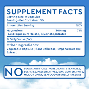 VitaHall Magnesio Glicinato in Capsule per Adulti - Supporto Sonno, Recupero Muscolare, Integratore Alimentare Grado Alimentare - 60 Capsule - Product Image 2