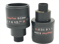 Lente de cámara CCTV HD de 6-22mm con zoom manual de 5MP, montaje M12, carcasa de metal, lente de vidrio, lente de cámara de seguridad ajustable con enfoque