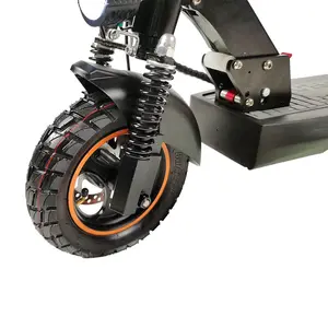 Scooter elétrico adulto 48v 350w suspensão dianteira de longo alcance 10 polegadas scooter elétrico dobrável 40 km/h 36v10ah