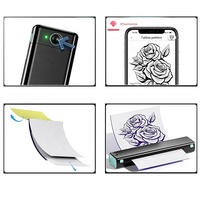 Portable Bluetooth Tatouage Mini Copieur Machine Rapide A4 Thermique Peau Prinker Transfert Temporaire Pochoir Tatouage Imprimante
