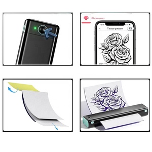 Mini máquina copiadora portátil con Bluetooth <span class=keywords><strong>para</strong></span> tatuajes, impresora térmica de piel A4 rápida, impresora de tatuaje de plantilla temporal de transferencia - Product Image 5