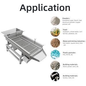 Sıcak satış küçük otomatik pirinç tohumu besleyici ayırıcı elektrikli tahıl sıralama için titreşimli elek lineer titreşimli elek makinesi - Product Image 2