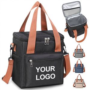 Bolsa Térmica para Almuerzo con Logotipo Personalizado, Reutilizable, Impermeable, de Oxford, para Entrega de Comida, Portátil, para Mujer - Product Image 1