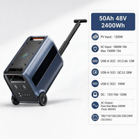 Station d'alimentation de secours JFT PEP-F2400-2 2400Wh 2400W avec onduleur à onde sinusoïdale pure, entrée USB-C PD100W et panneau solaire pour la maison, les voyages et les situations hors réseau