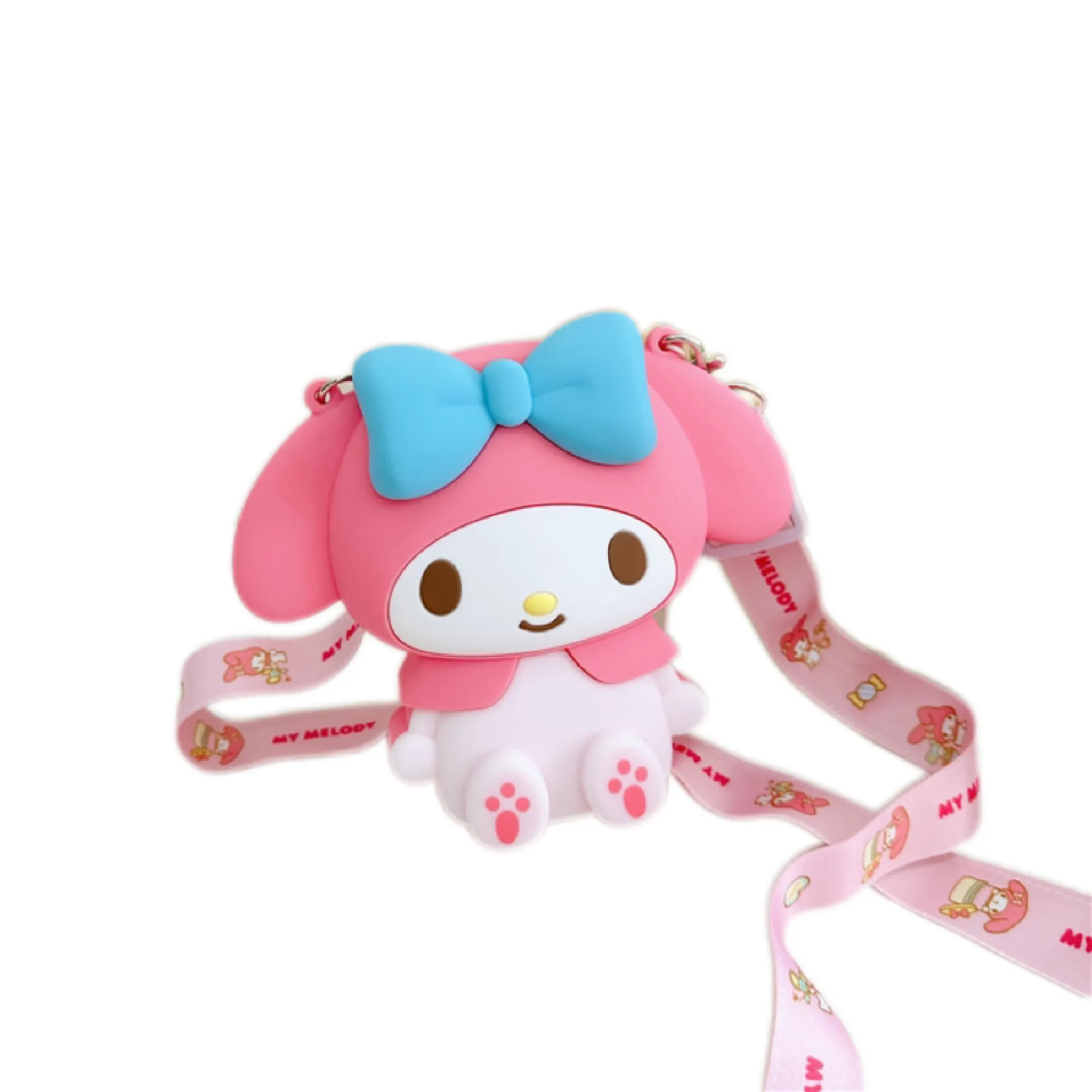 2024 yeni Sanrio karikatür sevimli yüksek kaliteli silikon oyuncaklar çocuklar Crossbody Anime çanta telefon depolama açık seyahat çantası Amazon TikTok