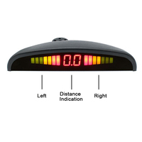 Détecteur de zone aveugle à ultrasons avec écran LED CCD, alarme à quatre segments, intégration émetteur-récepteur, 4 sondes, étanche IP67