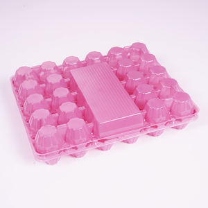 PET alt kapak yumurta tepsisi Blister ve kapaklı ambalaj saydam pembe yeşil beyaz renkler gıda sınıfı - Product Image 3